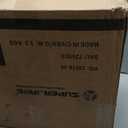 SUPERJARE Drafting Chair with Back, Adjustable Foot Rest Rolling Stool, Multi-Purpose Office Desk Chair, Thick Seat Cushion for Home Bar Kitchen Shop - All Black