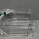 ZHIAI 2 Pack Clear Stackable Cosmetic Organizer, Acrylic Drawer, Plastic Organizer for Dresser, Vanity, Kitchen Cabinet, Pantry, Home Organization and Storage
