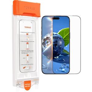 TORRAS OrigArmor for iPhone 17 Pro Screen Protector [100% Anti Reflection][3D Full Coverage Fit] MilitaryGrade Shatterproof 9H+ Tempered Glass AntiScratch Screen Protector 17 Pro 6.3" 1Pack