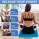 Gel Seat Cushion for Long Sitting - 20" x 20" x 1.8" (Extra ThickSoft) Gel Cushion for People Over 140 lbs, Pressure Relief Cushion for Office Chair, Egg Cushions for Wheelchair, Gel Pad for Car, Jumbo