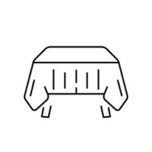 Tablecloth for 6 Foot Table 60×102 Inch White