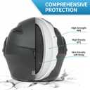Motorcycle Bluetooth Modular Helmet, DOT Approved Dual Visor Full Face Flip up Bluetooth Integrated Motorcycle Helmets for Adults Men Women L