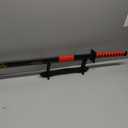 Mini Sword 6-Inch Stainless Steel Pocket Knife with Scabbard, Handmade Medieval-Inspired Replica Claymore, Compact Necklace & Stand, Ideal for Craft Use (RG/Blue)