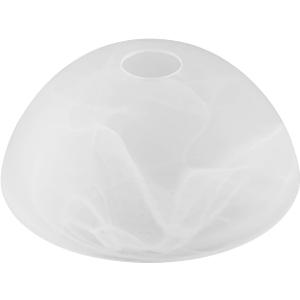 Alabaster White Style Replacement Glass Shade for Medium Base Socket Torchiere Lamp, ceiling fan light covers and Pendant, Floor Lamps,15-7/8" Diameter x H6-1/3" High