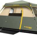 FanttikOutdoor Camping Tent 4/6/8/10 Person Instant Cabin Tent Setup in 60 Seconds with Rainfly & Windproof Portable with Carry Bag for Family Camping & Hiking, Upgraded Ventilation