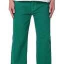 mnml Men's V523 Contrast Stitch Denim (40, Green)