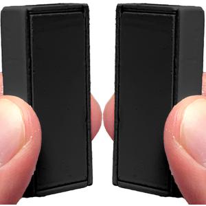 Magnetic Curtain Weights 8 Pack of Waterproof Magnets + Carrying Case, Great Home Decor for Bathroom, Shower, Liner, Flags, and Sheer, Heavy Duty Works Outdoor to Stop Wind (8 Pack, Black)