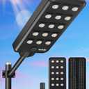 Gefolly G-15000W Solar Street Light Outdoor, Wide Angle Commercial Parking Lot Light Dusk to Dawn 6500K IP67 Flood Security with Motion Sensor Lamp for Yard, Basketball Court