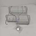 SMARTAKE Hanging Shower Head Caddy, Rustproof Bathroom Shower Shelf Organizer, SUS201 Stainless Steel Over The Storage Rack, for Toilet, Bathroom, Silver