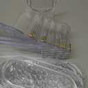 Shoe Slots Organizer Double Layer Transparent Adjustable Shoe Rack Shoe Slot Organizer, Suitable for Storing Flat and High Heels (10pcs, Clear)