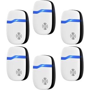 Ultrasonic Pest Indoor Repeller - Silent Home Plug-in Device (6 Pack)