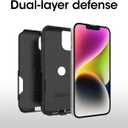 OtterBox iPhone 14 & iPhone 13 Commuter Series Case - BLACK , Slim & Tough, Pocket-Friendly, with Port Protection | Slim