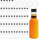 Mini Liquor Bottles,50 Pack Empty Spirit Bottles with Black Cap,1oz/30ml Mini Alcohol Bottle with 20 Funnels,Miniature Bottle for Weddings,Party Favors