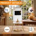 1 Pack1 Gallon Glass Drink Dispensers For Parties.Beverage Dispenser,Glass Drink Dispenser With Stand