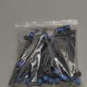 25 Pcs Drip Irrigation Emitters with Stake - Adjustable Vortex Dripper for 1/4" Drip Line Tubing - Garden Watering System Sprinkler Heads - Blue