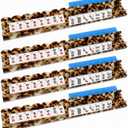 Premium Acrylic Mahjong Racks with Magnetic Pushers Set of 4, 20 inch Scalloped Mahjong Racks, Include Storage Bags, Tortoise Shell Amber