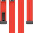 26mm 22mm 20mm QuickFit Watch Band Compatible with Garmin Fenix 8 7 6 5 3 hr 6s 5s 6x 5x Forerunner 935 945 965 Magnetic Silicone Watch Band for Garmin Instinct Approach MARQ Descent Quatix Epix Pro (Red)