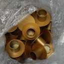 48 Pcs Taper Candle Holders Bulk for Wedding Pillar Candles Metal Taper Candlesticks Holders Centerpieces Short Candle Stick Dinner Decor for Party Anniversary Dinning Table Gift (48, Red Gold)