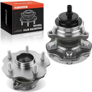 A-Premium 2 x Rear Wheel Bearing and Hub Assembly with ABS & 5-Lug Compatible with Toyota Highlander 2014-2020 & Lexus RX350 2010-2019, RX350L 2018-2019, RX450h 2010-2015, FWD Only