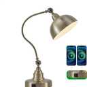 Vintage Desk Lamp Decorative Table Lamp for Home Office Living Room Bedroom Desk Light, Rustic Industrial Farmhouse Antique Library Study Desk Lamp E26 LED Bulb Included