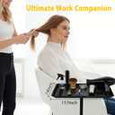 Salon Tray Attached to Chair, No Cleaning Blind Spots, 360° 𝖱𝗈𝗍𝖺𝗍𝖺𝖻𝗅𝖾 𝖲𝖺𝗅𝗈𝗇 𝖳𝗋𝖺𝗒, Adjustable Height & Width, Salon Chair Tray for Hair 𝖲𝖺𝗅𝗈𝗇𝗌, Spas & Tattoo Parlors