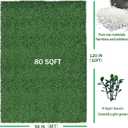 ODTORY Artificial Ivy Privacy Screen Fence Panel, Gradient Green 96X120 in