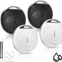 Air Tracker Tags-4 Pack, [MFi Certified] Smart Tag, Pet Bluetooth Tracker for Apple Find My, IP68 Waterproof,Replaceable Battery, Key Finder and Item Locator for Keys, Luggage, Pets, Wallet (iOS Only)