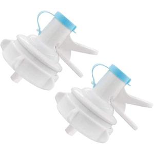 2 Pack Water Jug Dispenser Valve Water Jug Cap Bottle Spout Reusable Plastic Spigot Faucet for 55mm Non Threaded Crown Top Drinking Bottle
