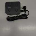 Power Strip Surge Protector, HANYCONY 5Ft Ultra Thin Flat Extension Cord with Multiple Outlets, 8 Widely Outlet Extender 4 USB Ports(2 USB C), 1080J Wall Mount for College Dorm Room Essentials Black