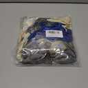 11st Birthday Party Decorations Blue Happy Birthday Banner Latex Confetti Balloons Number 11 Foil Balloon Silver Crown Star Mylar Balloon Cake Topper for Men Women Anniversary Party Supplies