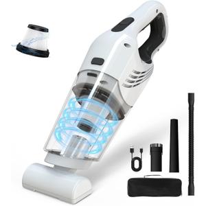 Handheld Vacuum Cordless, 16000PA High Power Suction Hand Held Car Vacuum Cleaner Portable with Washable Filter & Multi Accessories, Rechargeable Dust Busters for Car Home Office and Pet Hair