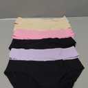 Wealurre Seamless Underwear Invisible Bikini No Show Nylon Spandex Women Panties (Medium, B2/Pu/Pi/A2)
