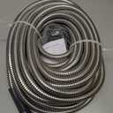 Stainless Steel Garden Hose 75ft Heavy Duty Metal Water Hoses with 10 Function Water Hose Nozzles for Yard Outdoor