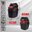 Shop-Vac 5760288 2.5 Gallon Wet/Dry Vacuum, 2.5 Peak HP, 1.25 Inch Diameter x 4 Ft Hose, Portable Compact Design