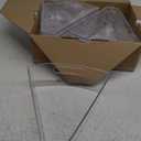 Oubonun Lazy Susan Organizers Set of 6, 10.2x 9.4x 4 Plastic Transparent Kitchen Cabinet Storage Bins with Handle, 4" Deep Container, 1/8 Wedge - Food Safe, without BPA