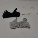 Fruit of the Loom Women's Multi-Pack Front Closure Cotton Bra (36, Black/White/Heather Grey 3-pack)