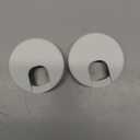 Desk Grommet 2" (50 mm), Desk Cord Hole Cover, Cable Grommet ABS Plastic, Desk Hole Grommet for Office and Home Table Cable, Detachable Cable Cord Organizer (White 2 Pcs)
