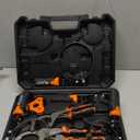 MateAuto Oil Filter Wrench Set, 8 Piece Adjustable Oil Filter Pliers 2-3/ 4" to 5-1/ 4", 9" & 12" Universal Oil Filter Removal Tool with 1/ 2" to 3/ 8" Adapter, Organized in Storage Case (8-Piece Set)