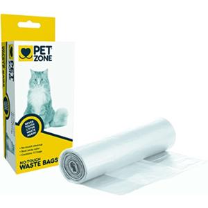Pet Zone Universal No-Touch Cat Litter Bags & Waste Bag (Pet Waste Bag Great for Cat Litter Boxes) 12 Pack