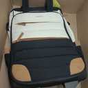 Rolling Backpack for Women, Travel Backpack with Wheels, Dual-Opening Wheeled Laptop Backpack, Stylish Rolling Laptop Bag, Overnight Underseat Carry on Luggage for College Business Work, Beige Brown