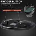 GLDRAM Steering Wheel for Nintendo Switch 2 Joycon (2025), Motion Control Racing Wheel with 4 Thumb Grips for Mario Kart World & 8 Deluxe, Racing Games Accessories with Ergonomic Design - 2pc Black