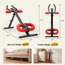 NEWBULIG Ab Machine, Abs Workout Equipment for Home Gym, Adjustable Ab Trainer Machine for Stomach Workout, Foldable Abdominal Trainer