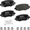 Bendix Priority1 CFC1734 Ceramic Rear Brake Pads for Chrysler 200 (2015-2017), Jeep Cherokee (2014-2023)