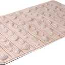 Smartrang High Elasticity Acupressure Mat, Foldable Particle Foot Massager, Pressure Point Pad for Relieve Foot Pain, Fasciitis (19.7in*12.2in, Khaki)