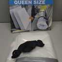 Mattress Vacuum Bag for Moving, Vacuum Seal Mattress Bag for Memory Foam or Inner Spring Mattresses, Compression and Storage for Returns, Leakproof Valve and Double Zip Seal (Queen/Full/Full-XL) (Clear)