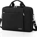 Ferkurn Laptop Bag Case for Women Men Computer Bag Compatible with HP Envy Pavilion Omen/LG Gram/MSI/Dell Inspiron XPS/Lenovo/Acer, Shoulder Strap Carrying Messenger Briefcase, Black, 17 17.3 Inch