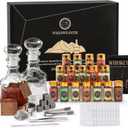 Alcohol Infusion Kit,16 Natural DIY Whiskey Making Kit for Infusing Bourbon,Rye, Gin, Vodka,Tequila, Rum with Custom Botanicals, Perfect Alcohol Infusion Kits Stocking Stuffers for Men, Dad, Husband