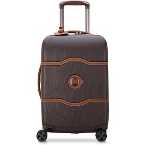 DELSEY PARIS Chatelet Air 2.0 Hardside Luggage with Spinner Wheels, Chocolate Brown, Carry on 19 Inch