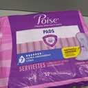 Poise Incontinence & Postpartum Pads for Bladder Leaks, 7 Drop Ultra Absorbency, Long Length, 39 Count