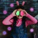Seeiuua 18Pack Prefilled Easter Eggs with Toys Easter Glow in The Dark Bouncy Balls Bulk Easter Basket Stuffers Gifts for Kids, Easter Eggs Filled with Toys for Kids Easter Egg Toys
